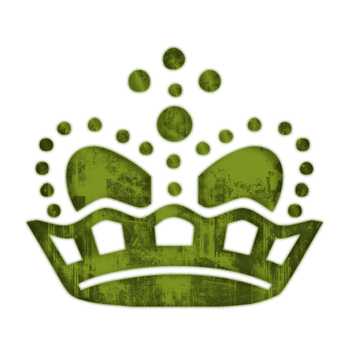 Green Queen Crowns Clipart