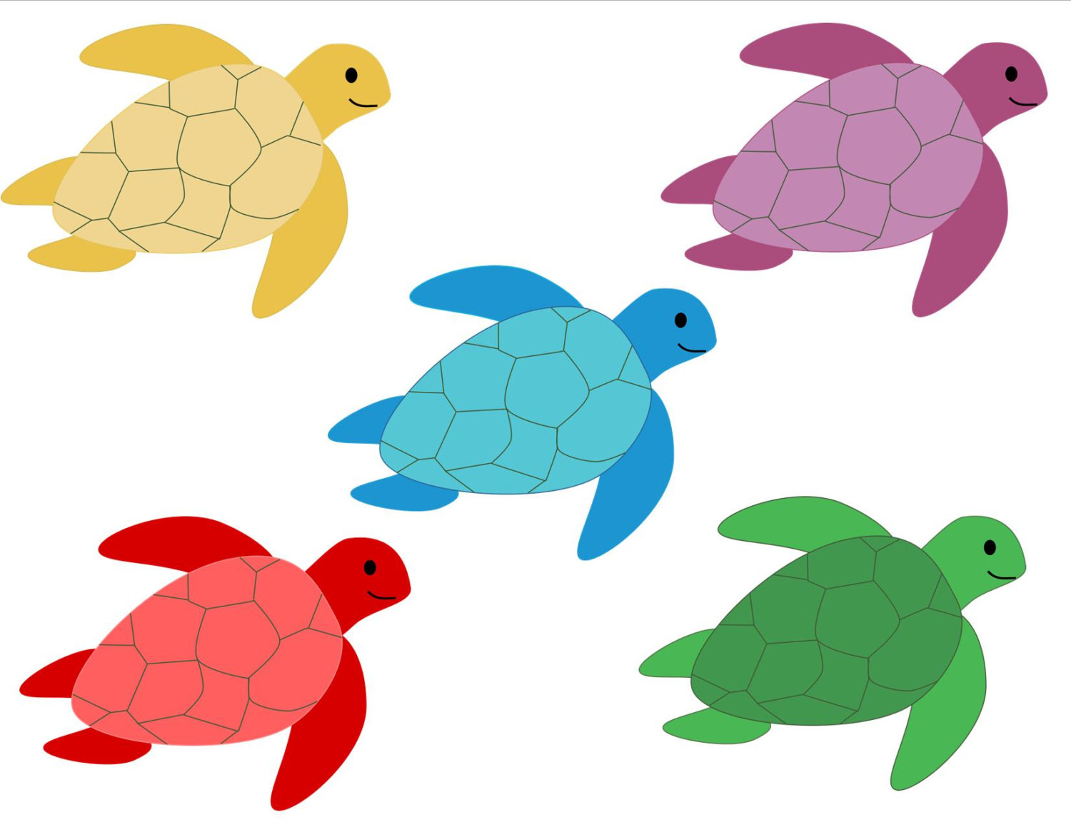 Sea turtles clip art