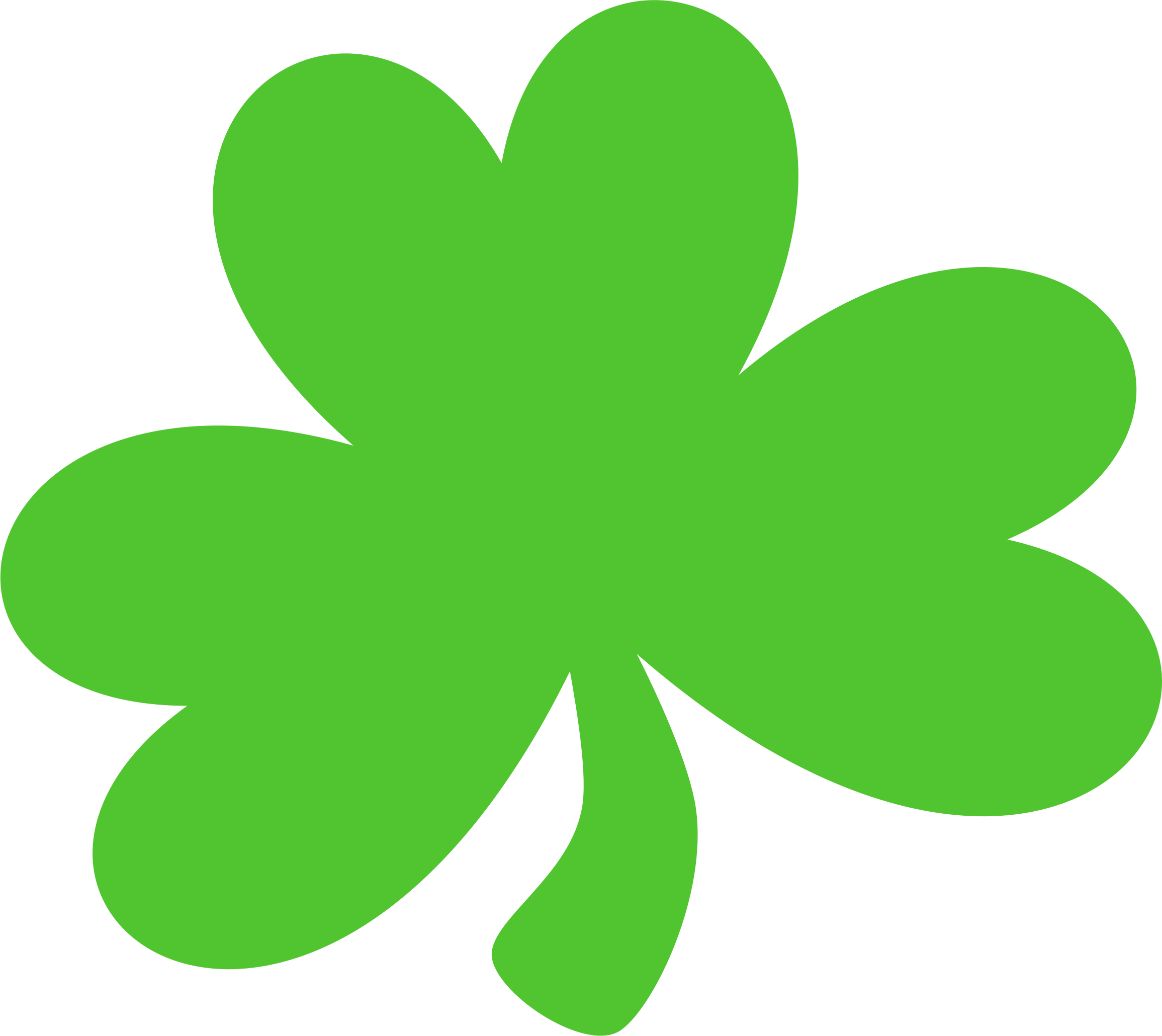 Clipart - Dark Green Shamrock