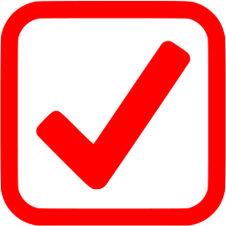 Red checked checkbox icon - Free red check mark icons