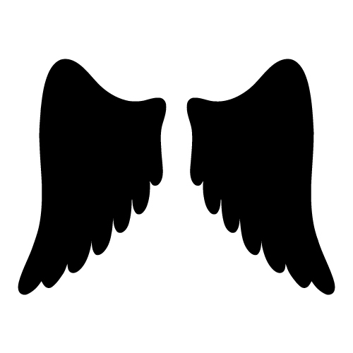 Angel Wings Clipart Black And White