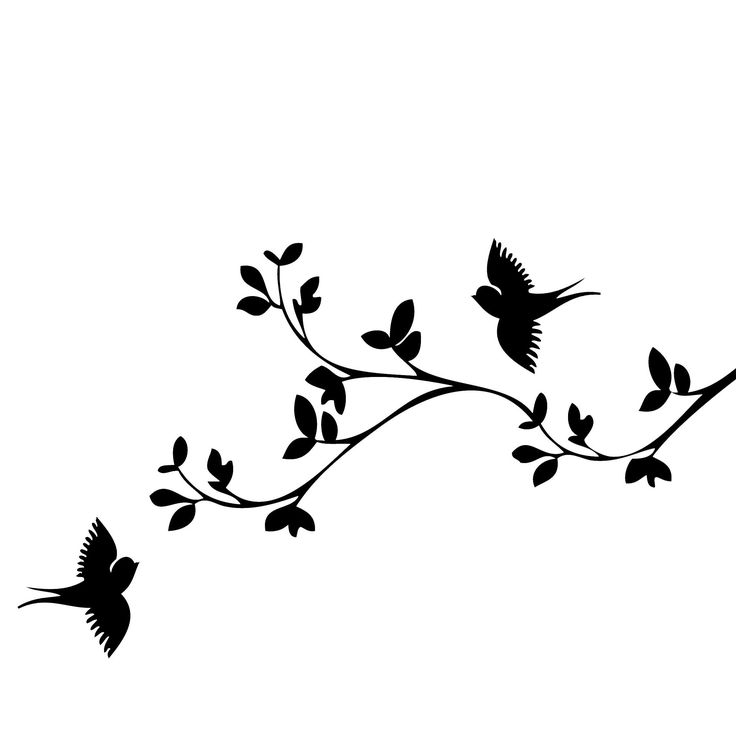 Flying doves clipart silhouette