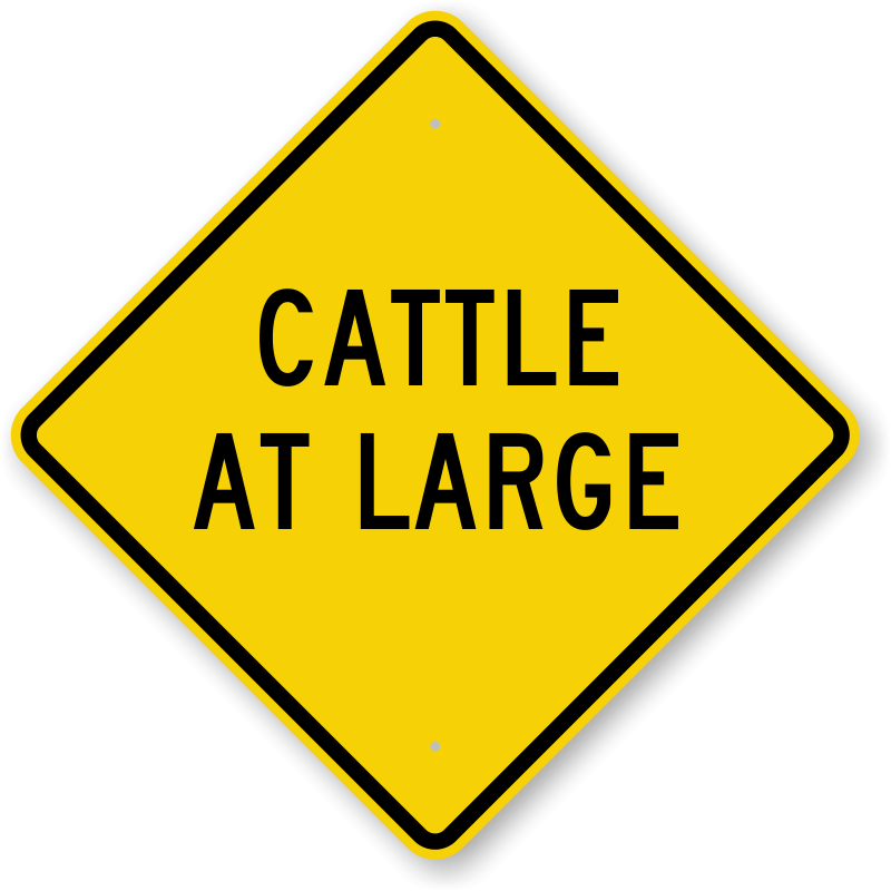 Cattle Crossing Signs | Keep Gate Closed