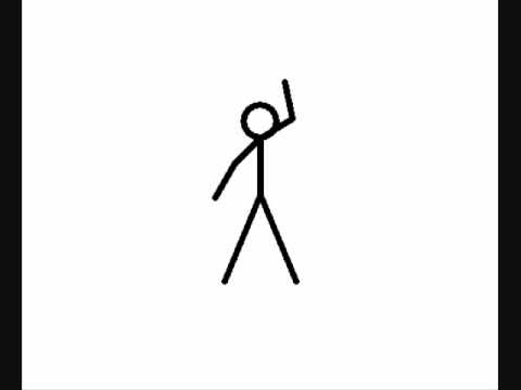 stick figure hand wave - YouTube