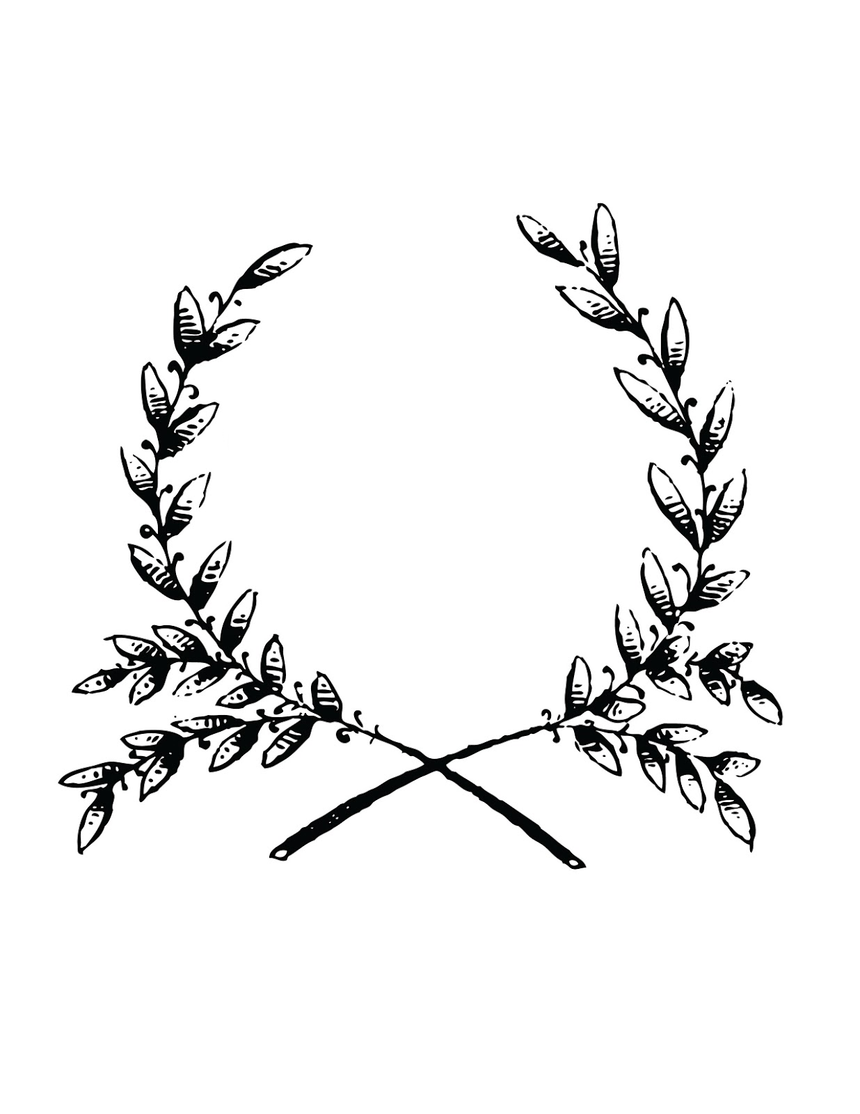 Laurel Wreath Tattoo Clipart Best