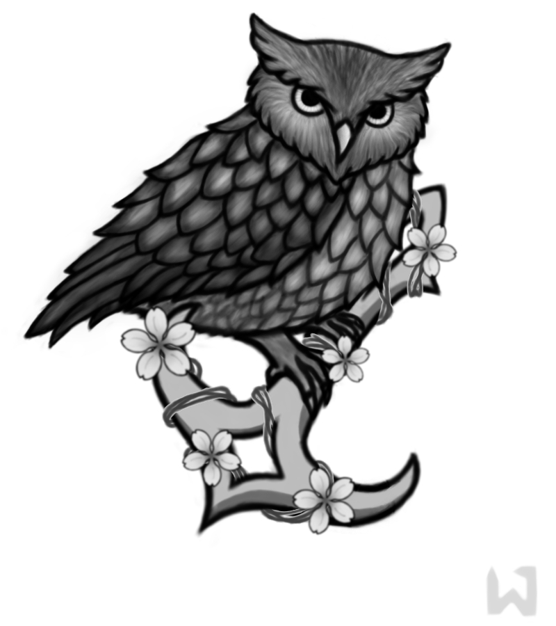 Evil Owl Tattoo