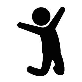 person jumping clipart