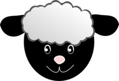 Mask template, Sheep mask and Kid parties