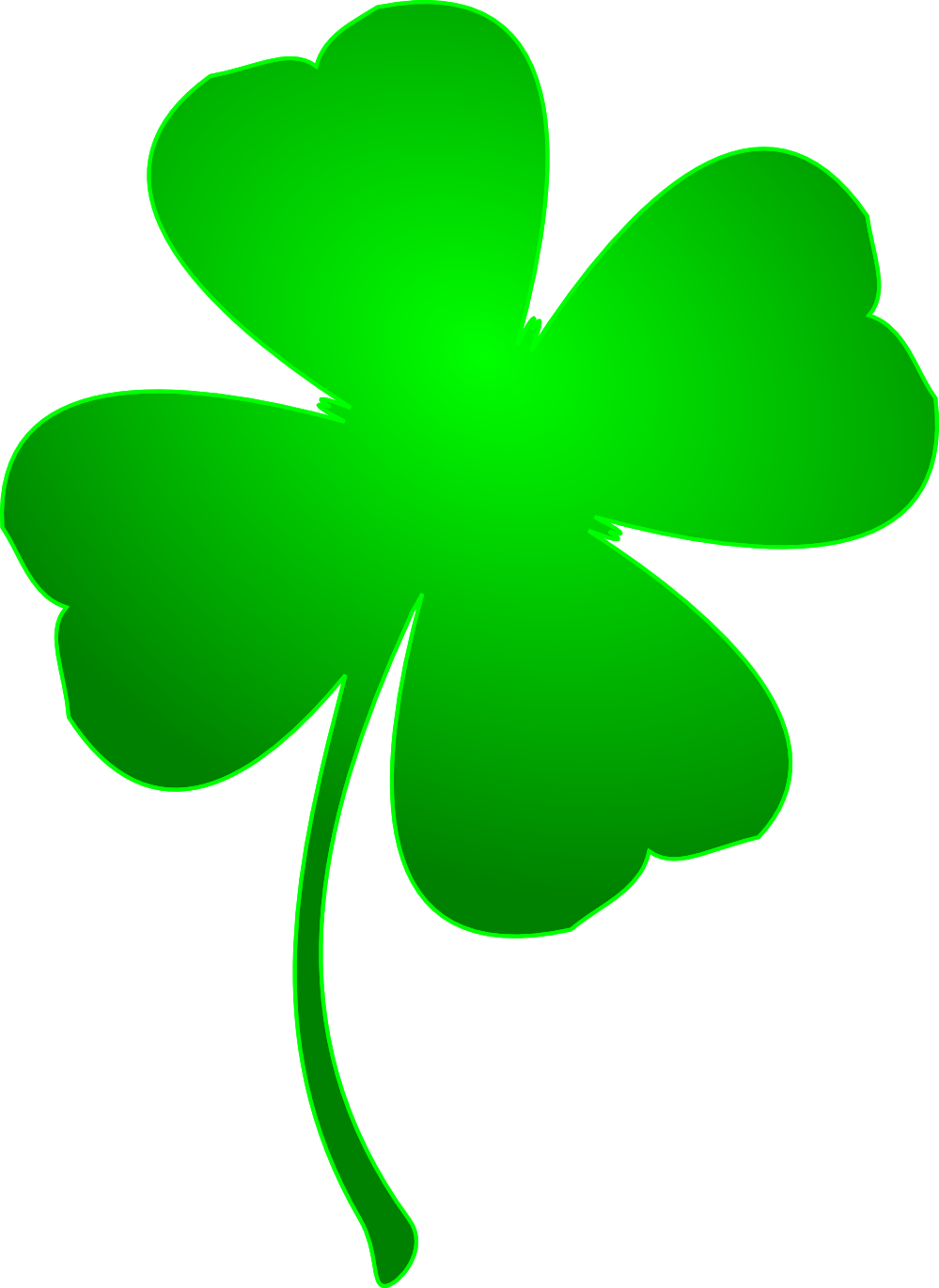 Clip Art: irish lucky clover saint patricks day ...