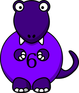 Purple Dinosaur clip art - vector clip art online, royalty free ...