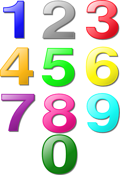 Free Clip Art Numbers - Tumundografico