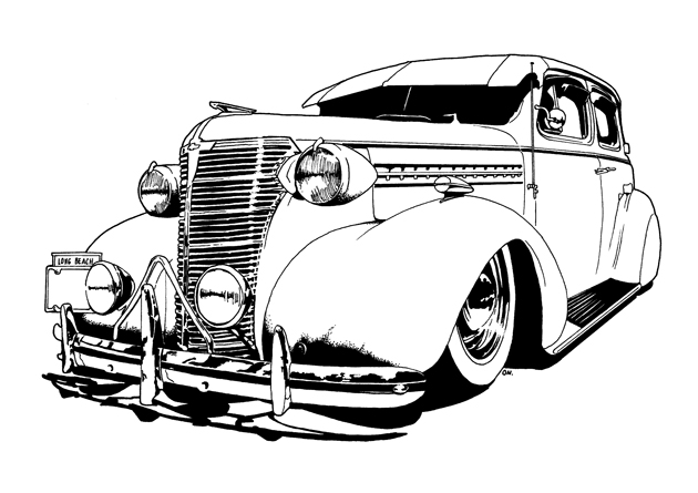 Lowrider car clipart