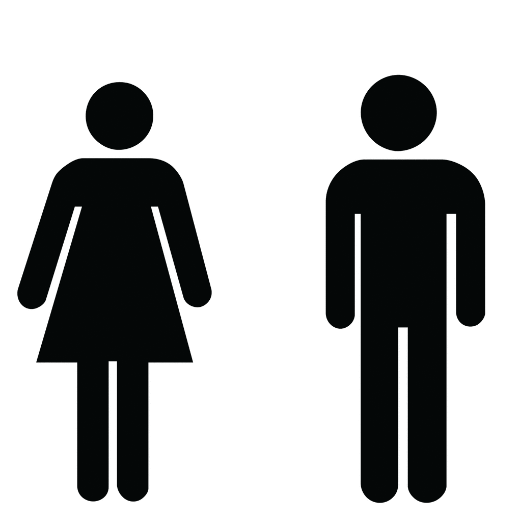Male And Female Silhouette Clipart
