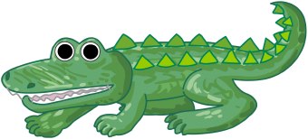 cartoon alligator clip art 