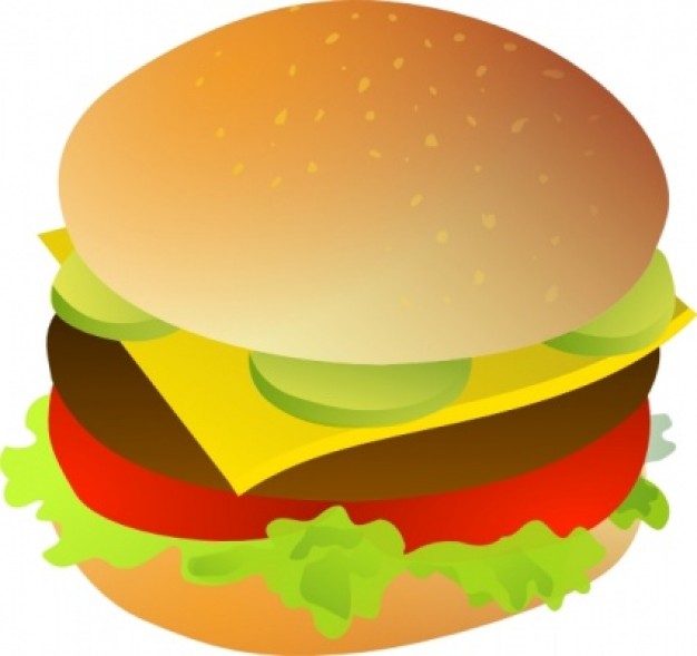 Cheese Burger clip art Vector | Free Download