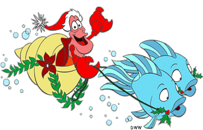 Disney The Little Mermaid Christmas Clip Art - Disney Clip Art Galore