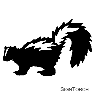 Skunk Vector : SignTorch, Turning images into vector cut paths.