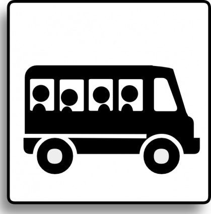 Bus Icon For Use With Signs Or Buttons clip art Free vector in ...