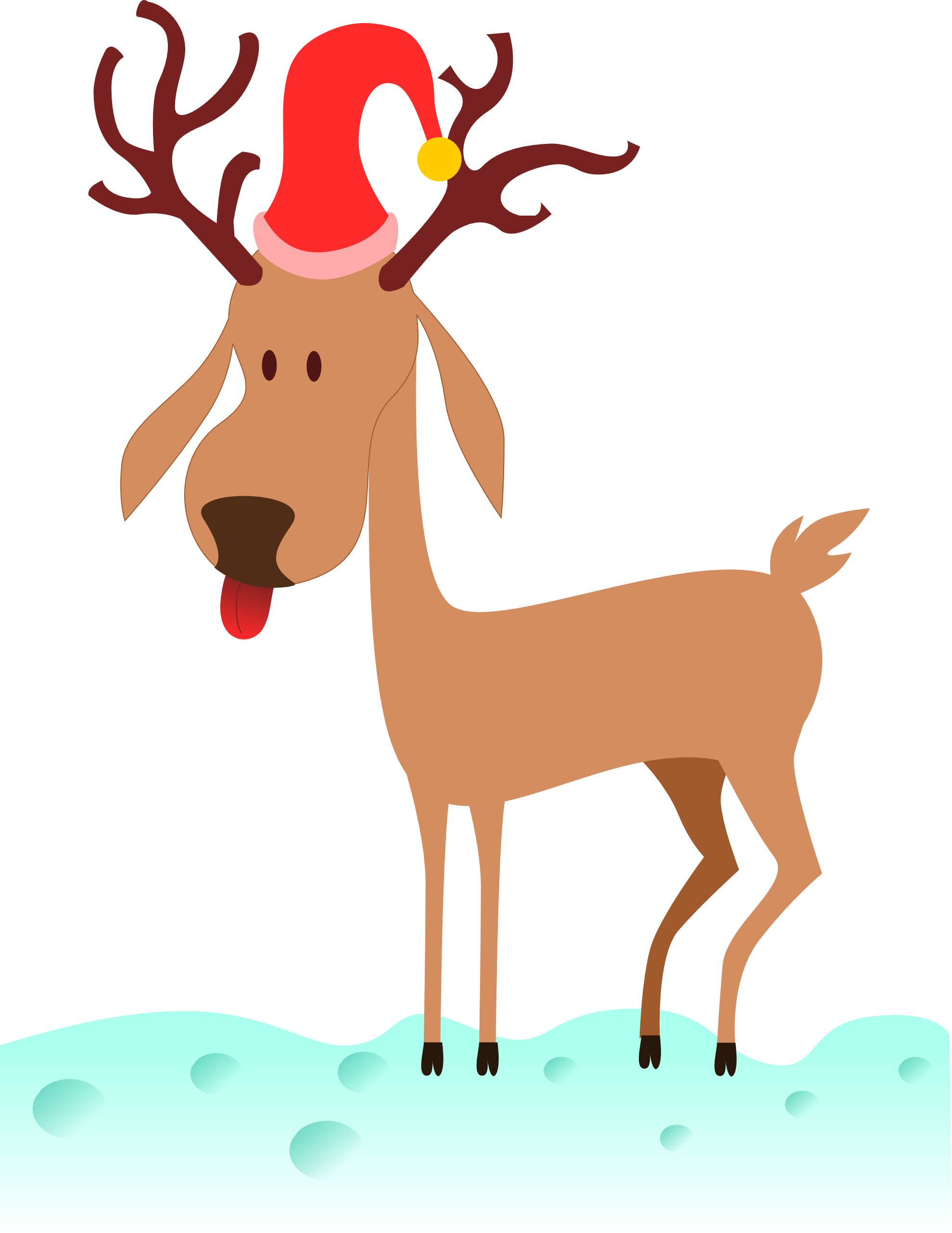 Clip Art: reindeer xmas christmas SVG