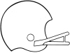 Football Helmet Outline