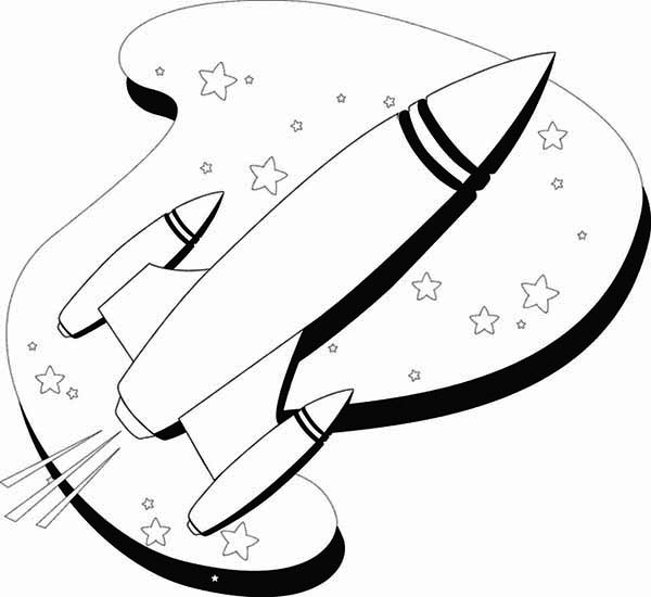 line art of rocket ship coloring page - Download & Print Online ...
