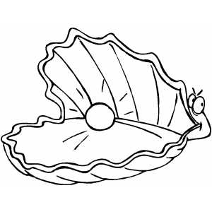 clam with oyster Colouring Pages
