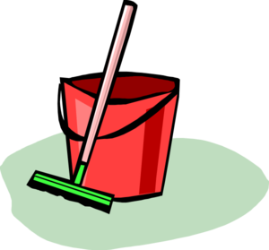 Bucket And Mop clip art - vector clip art online, royalty free ...