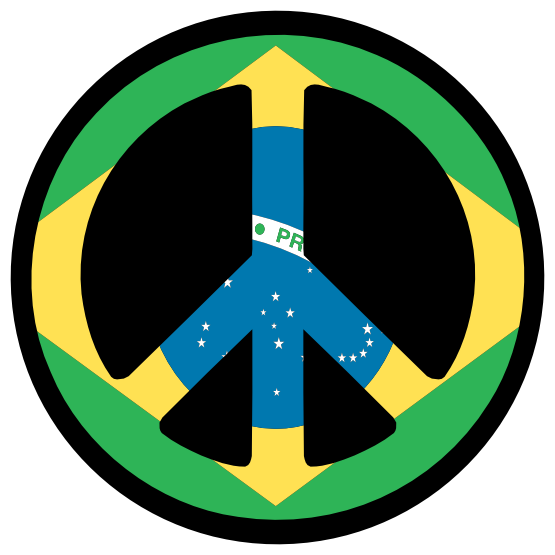 Brazil Flag Peace Symbol twee peacesymbol.org Peace peacesymbol.