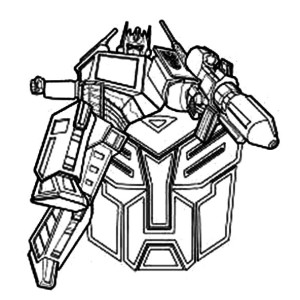 Bumblebee Protecting His Friend in Transformers Coloring Page ...
