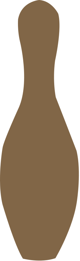 Bowling pin brown Clipart, vector clip art online, royalty free ...