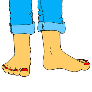 Clip art of bare feet - Free Clipart Images