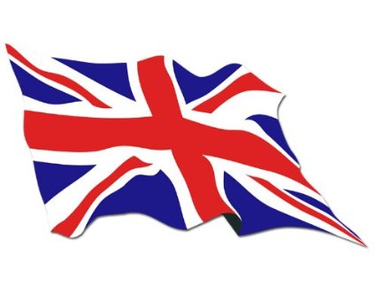 Amazon.com : Waving British Union Jack Flag Sticker : Outdoor ...