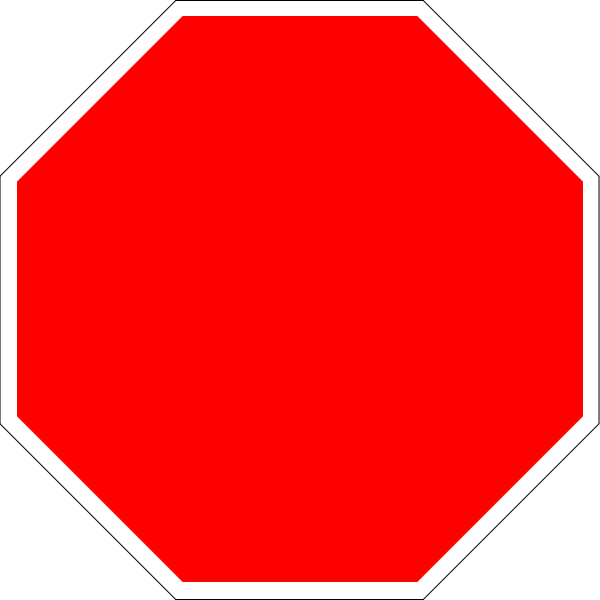 Blank Stop Sign Clipart - Free Clipart Images