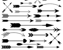 Tribal Arrow Clipart Vector