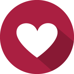 Favourite heart Icon | 100 Flat Vol. 2 Iconset | GraphicLoads