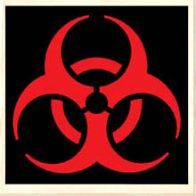 Red Biohazard Symbol - ClipArt Best