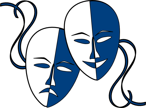 Theatre Masks Clip Art - Tumundografico