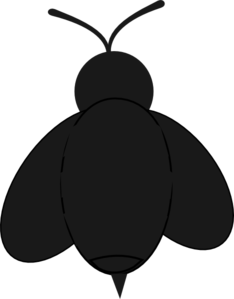 Bee silhouette clip art