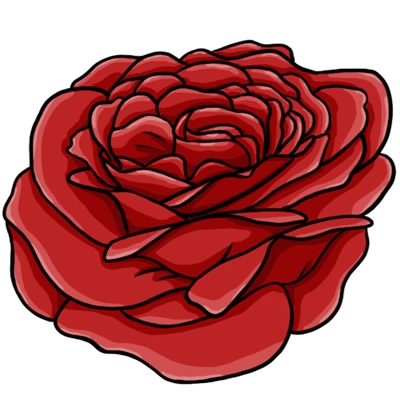 Red Flower Clipart - Tumundografico