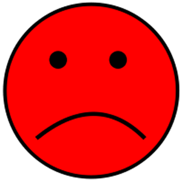 Red Sad Face Clipart