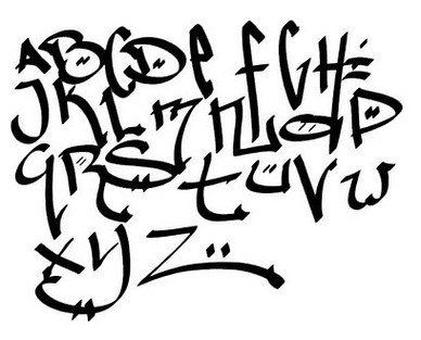 Graffiti Graphic Alphabet Letters Calligraphy At Art Design ...