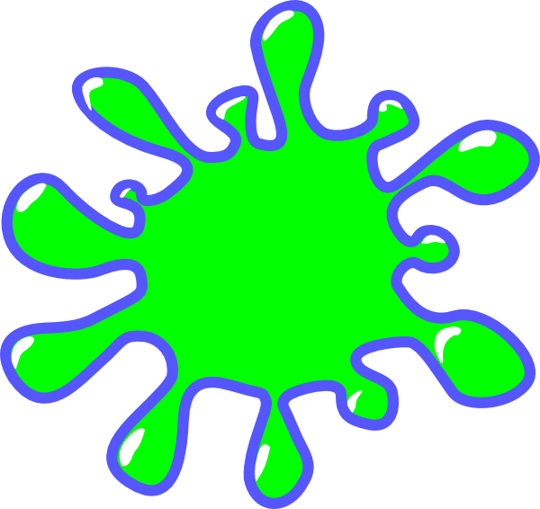 Green Paint Splatter Clipart