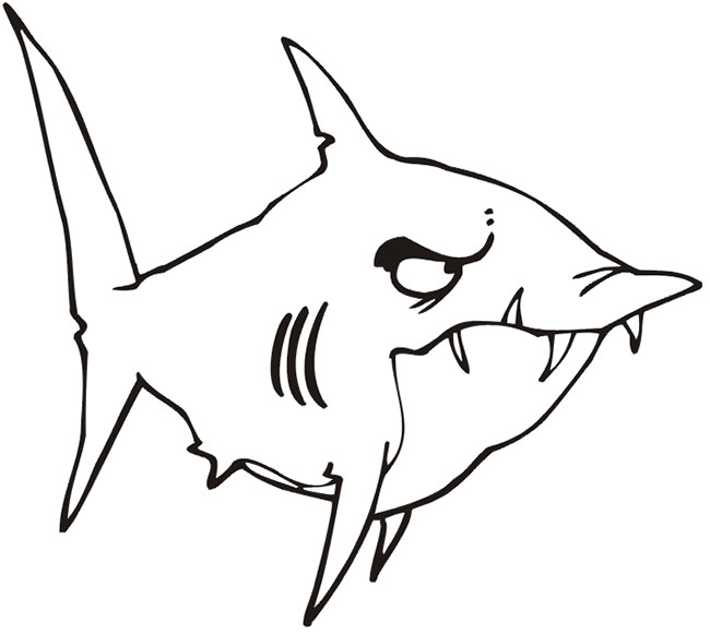 55+ Shark Shape Templates, Crafts & Colouring Pages | Free ...