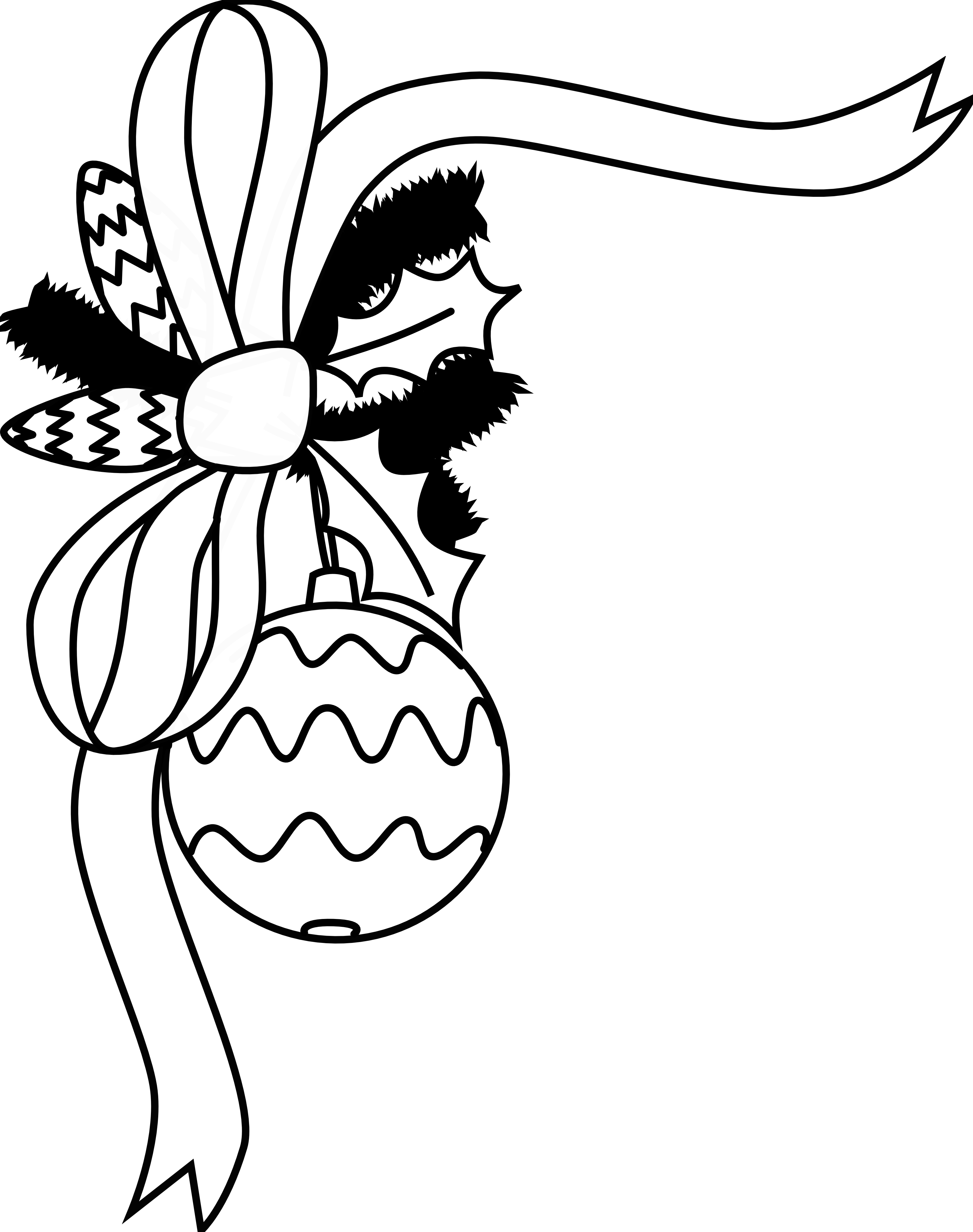 Christmas Cookie Black And White Clipart