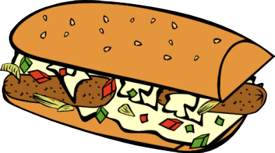 Sub Sandwich Clipart - Tumundografico