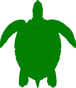 Sea turtle clipart outline