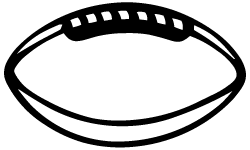 Football Outline Images - 32 cliparts