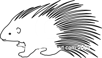 Porcupine Clip Art Black And White - Free Clipart ...