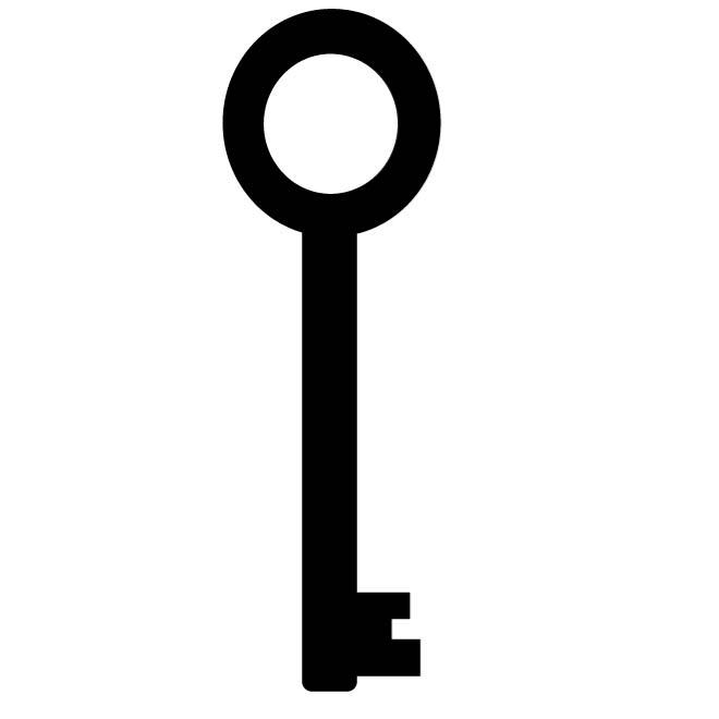 SILHOUETTE OF A KEY - Download at Vectorportal