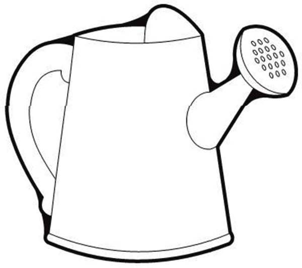 Picture of Watering Can Coloring Page | Coloring Sun